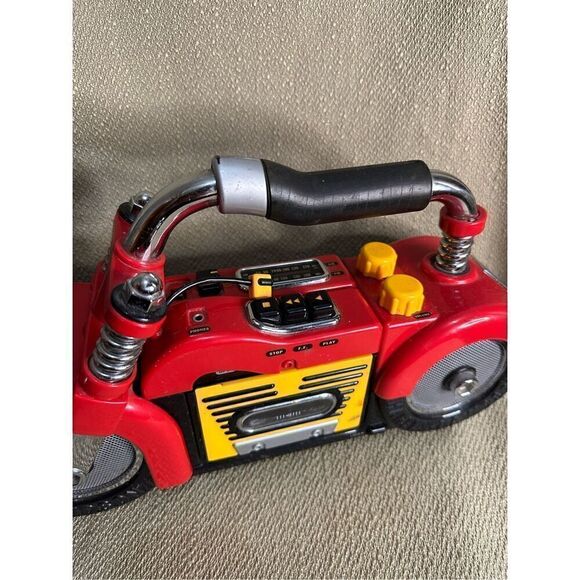 Junior Rider HARLEY DAVIDSON Portable Radio Cassette Player Partially Functional - Picture 3 of 15